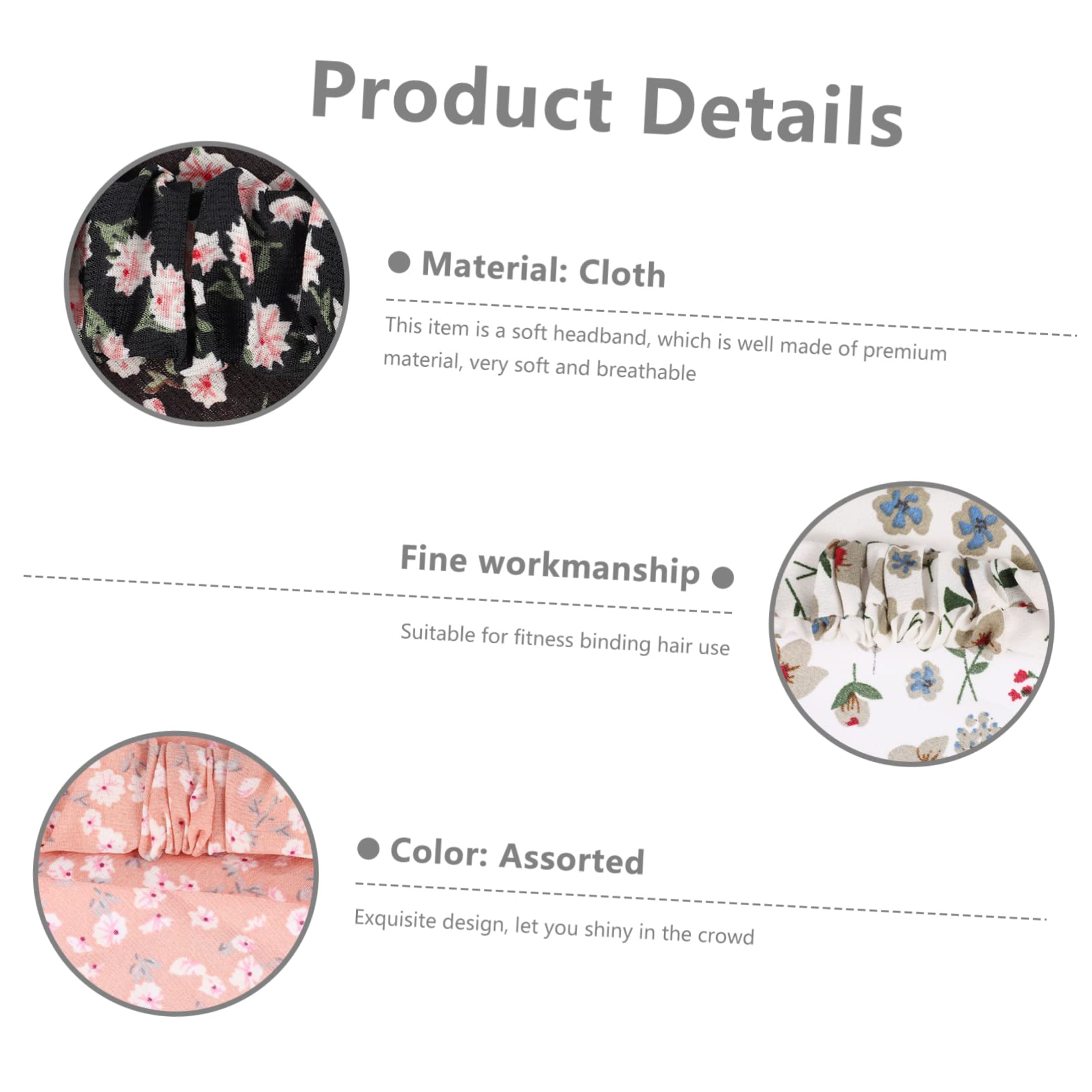 Healeved Pañuelos Mujer 18 Piezas Triangular Hair Band Hair Ties Turbante Elástico Bandanas Pañuelo Diademas Para Pañuelos Para El