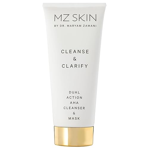 MZ SKIN Cleanse & Clarify AHA Treatment 3.4 fl oz  Mascarilla exfoliante limpiadora de doble acción con enzimas de frutas y ácido láctico, perfecta