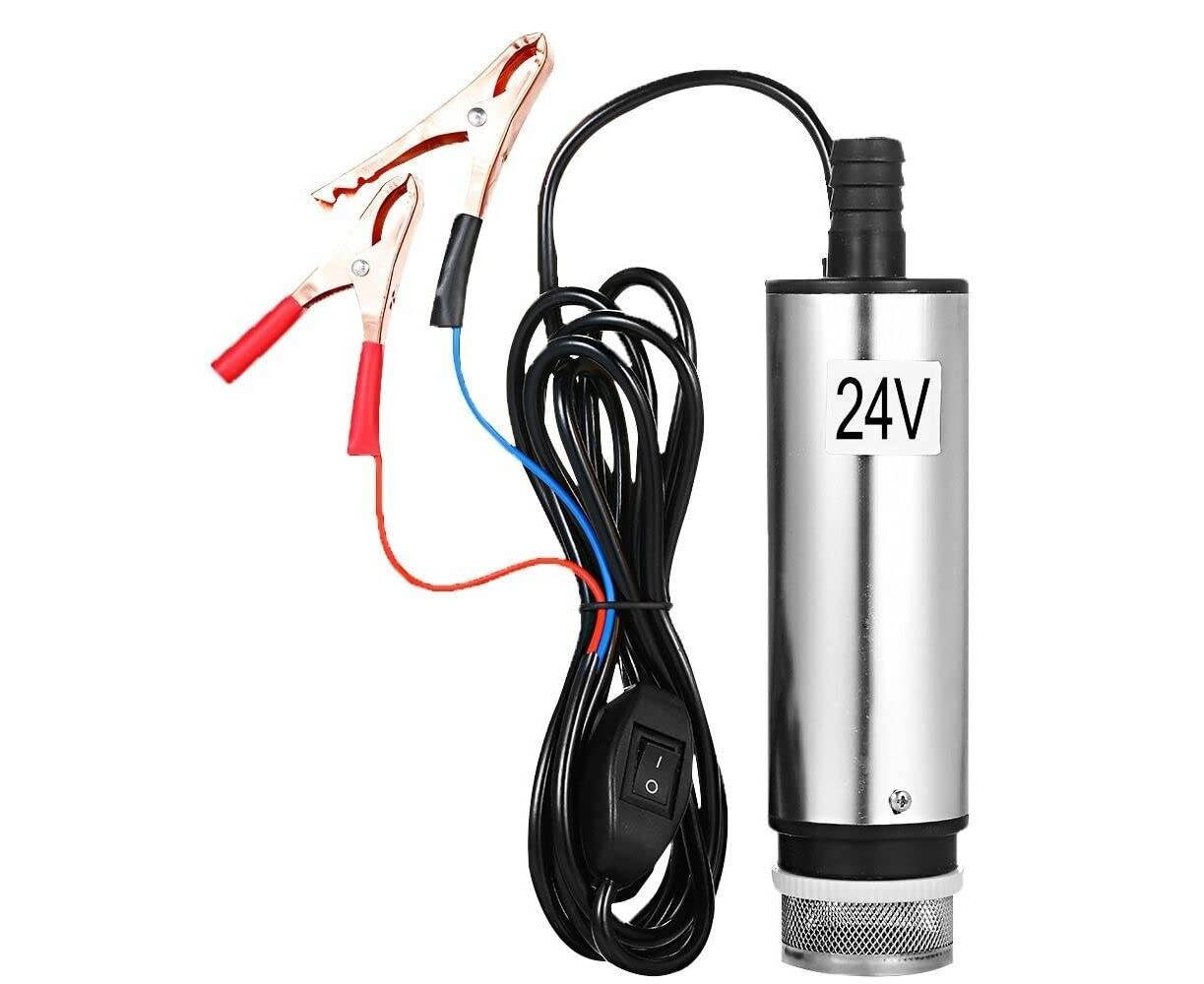 ANMSALES 24V 30LPM DC Diesel Fuel Oil Truck Camping Submersible Transfer Pump