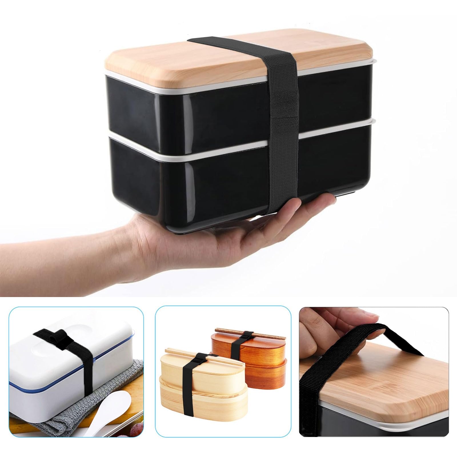 Bento Box Gummiband Ersatz - 10er Set, Elastische Fixierbänder Für Lunchboxen (versch. Farben)