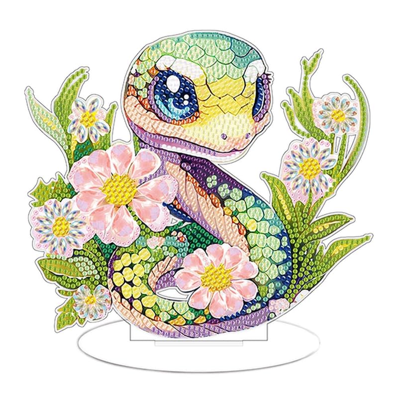 Amazon.co.jp: 花の蛇 ダイヤモンドアートペインティングデスクトップ