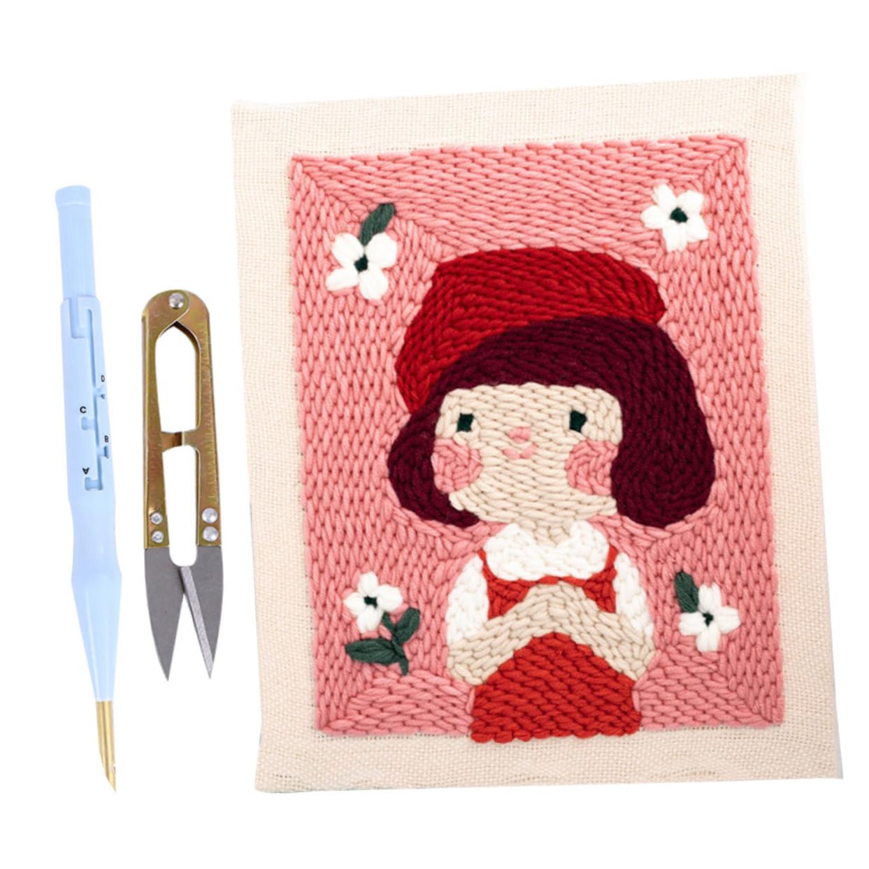 Kit de broderie carré punch needle à offrir pour les passionnés de DIY - 8