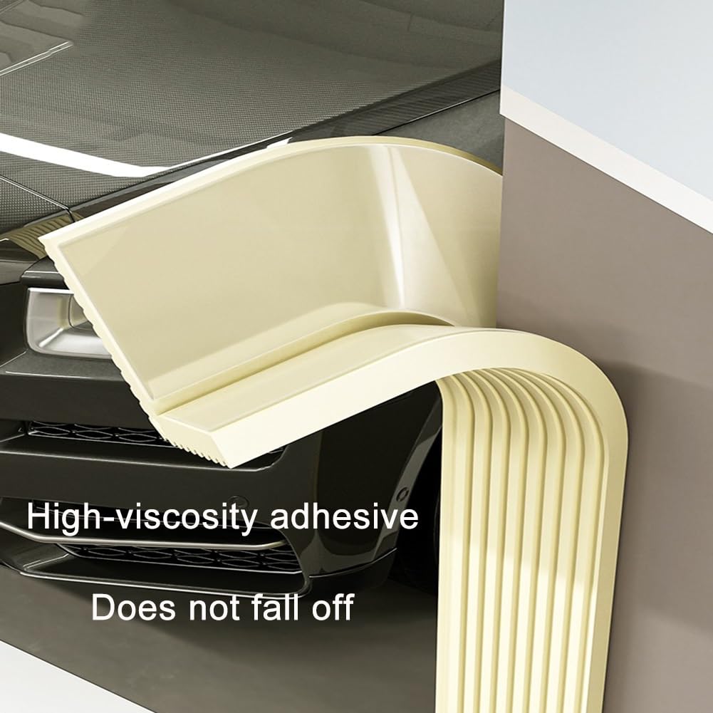 Protection Mur Garage pour Voiture, Mousse Protection Garage Angle Autocollante 1M, NBR Mousse Antichoc pour Protections Murales de Parking, Efficace et Rapide à Poser