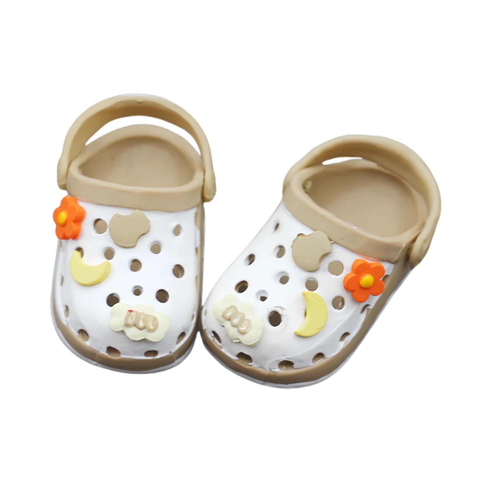 Mrwtesio Doll Shoes for 17 Cm Lububu, Premium Fashion Lububu Accessories, Doll Shoes for Match Lububu Clothes, No Doll (Khaki)