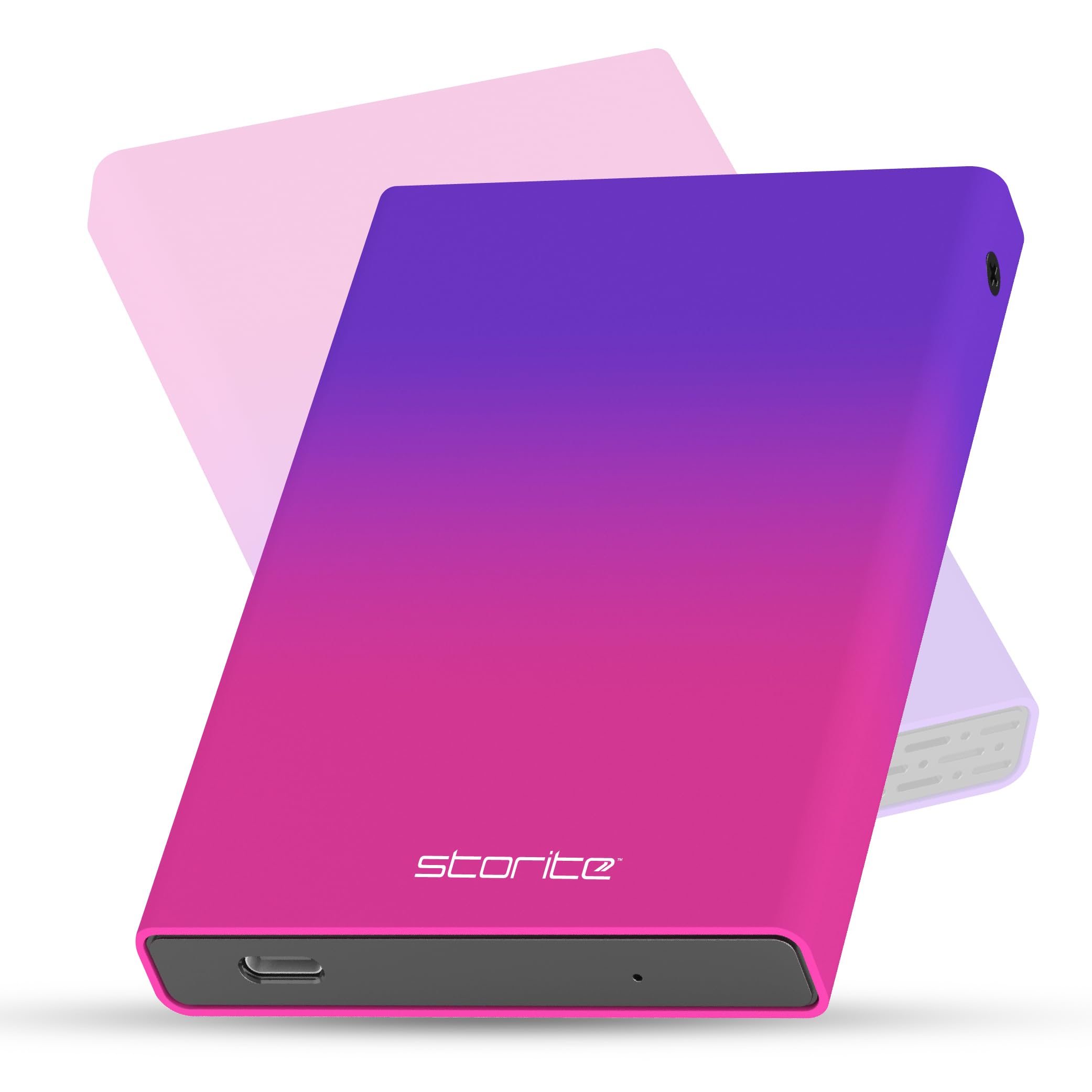 Storite 500 GB Disco rigido esterno USB 3.0 - Disco rigido portatile da 2,5 pollici, HDD Plug & Play con indicatore LED, compatibile con PC, Mac, laptop, console di gioco - Multicolore