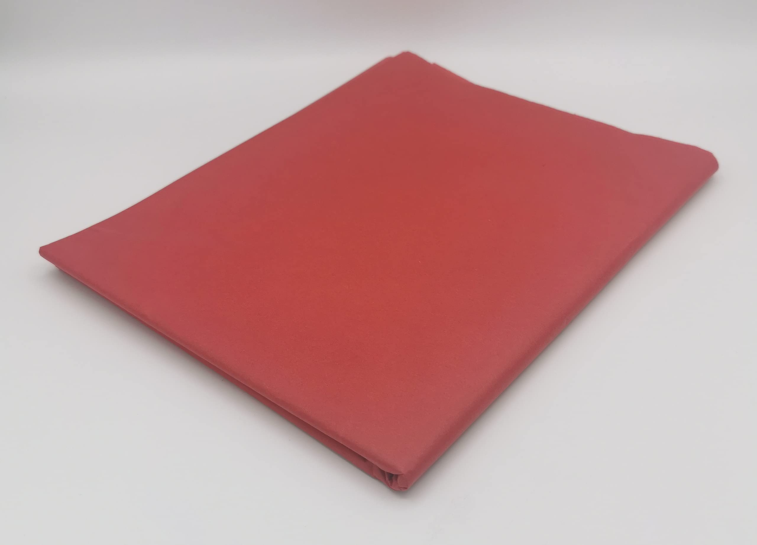 100 Coloured Tissue Paper / Gift Wrap / Wrapping Paper Sheets (20 x 30) by ODL Packaging (Red)