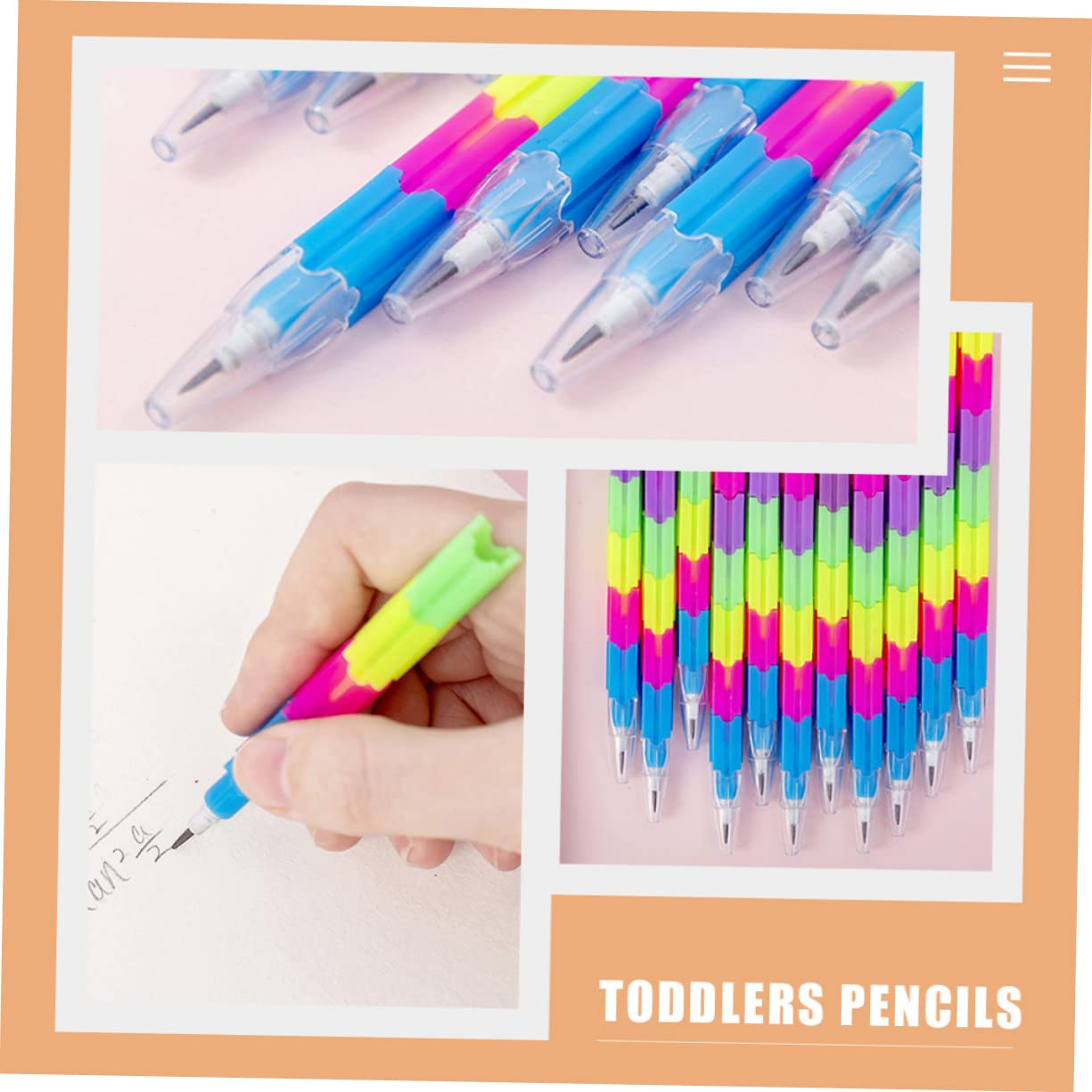 5 Sätze Multifunktionale Pack Buntstifte Für Ergonomische Tragbare Farbenfrohe Schreibgeräte Für Kreative Aktivitäten Und Lernspaß Ohne Anspitzen 20 Stück * 5