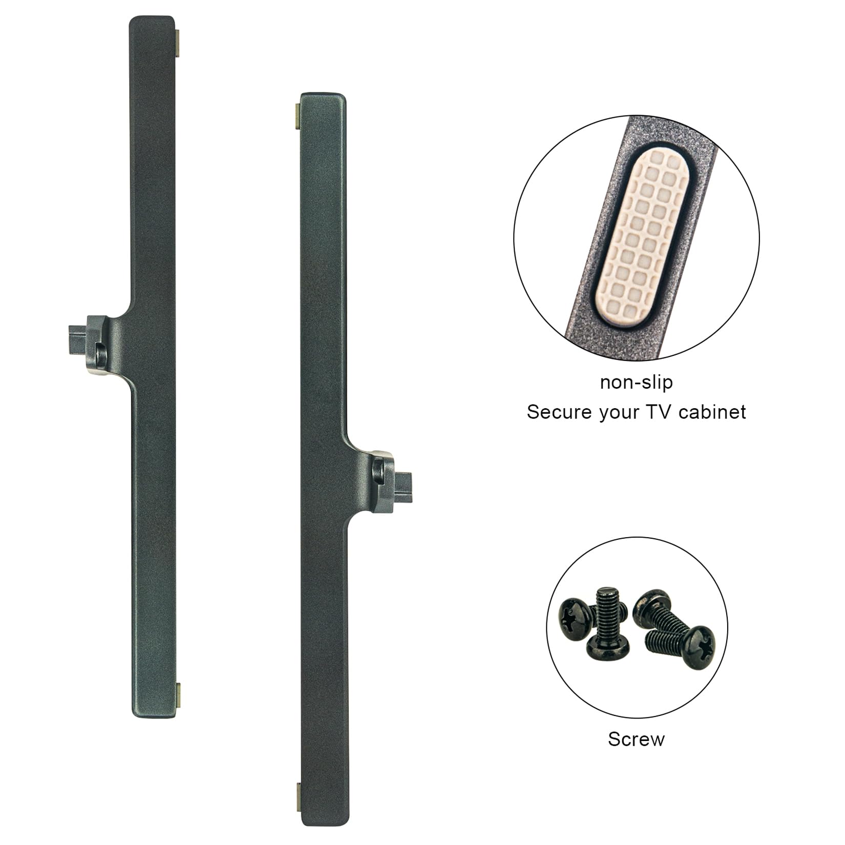 Supporto TV Gambe Supporto TV Da Tavolo Supporto TV Base Applicabile per Hisense 75" U6 Serie Mini-LED ULED 4K Google TV 75U6K
