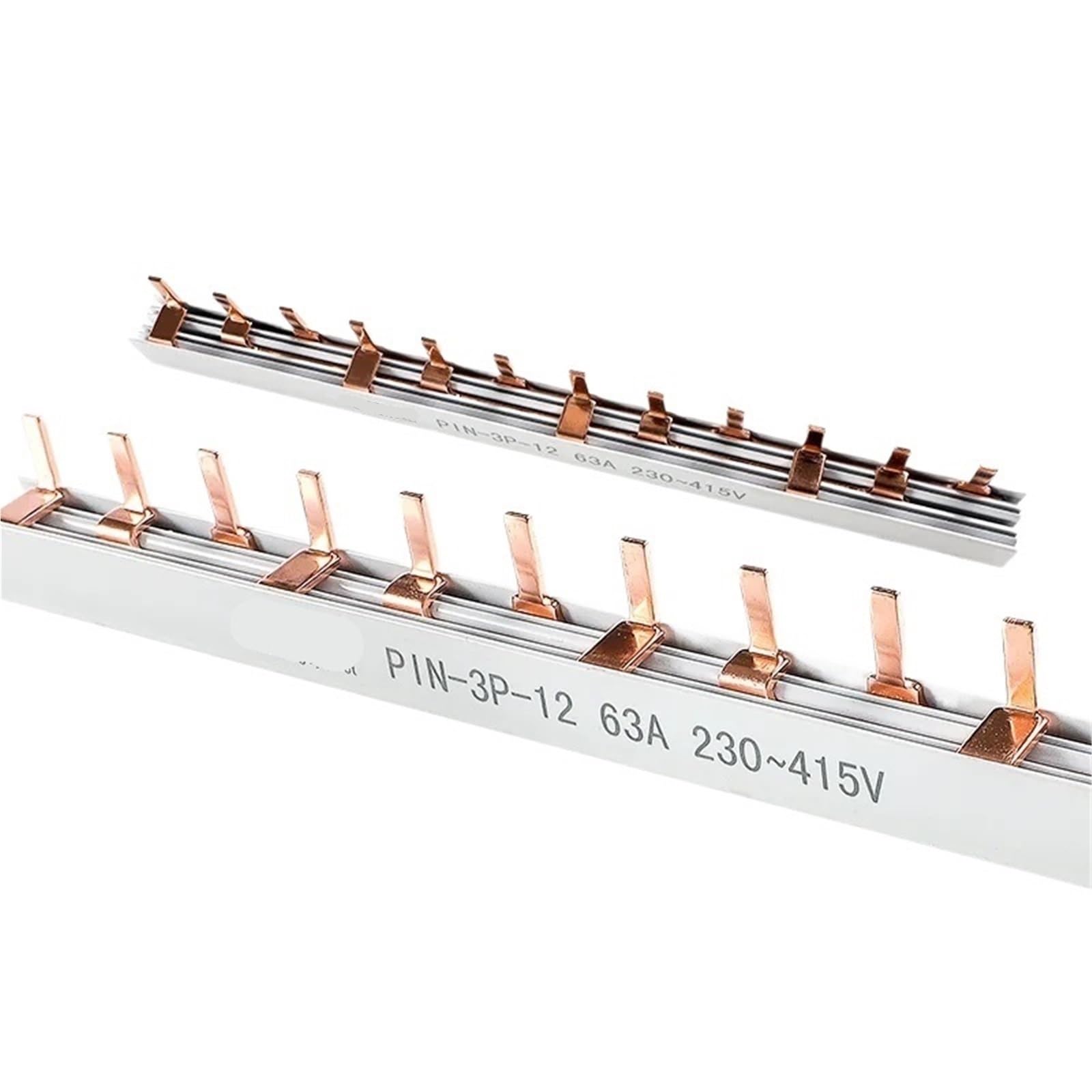 Barre omnibus en cuivre 1 A-63 A peigne de raccordement MCB type pin 1P 8 broches