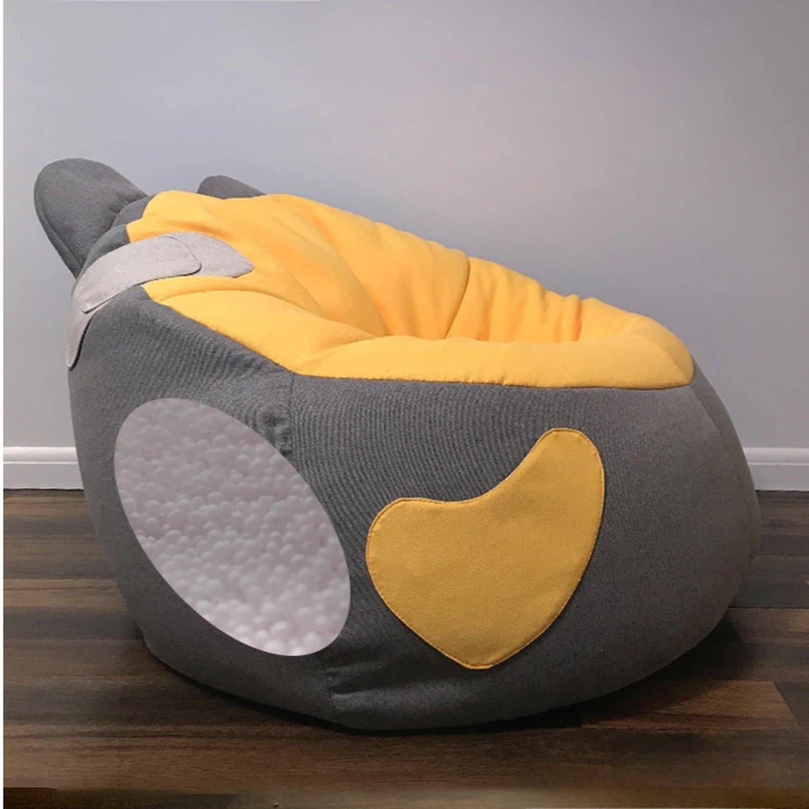 Strona główna Leniwa Sofa Worek Fasoli Pojedyncza Sypialnia Podłoga Małe Mieszkanie Wypoczynek Krzesło Balkonowe Worek fasoli(Yellow)