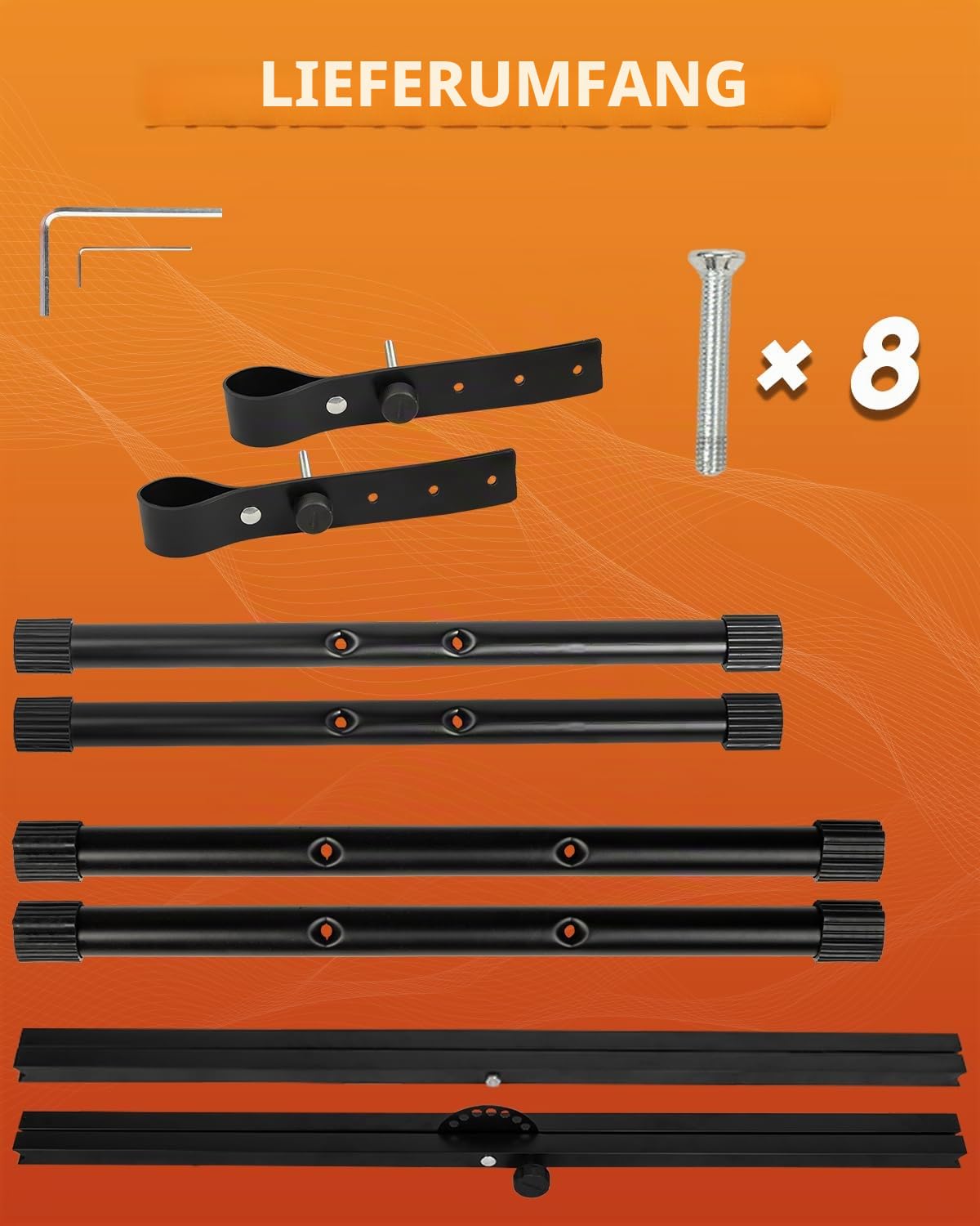 STRICH Keyboardständer & Klavierbank Set, höhenverstellbarer Doppel-X-Keyboardständer mit Klavierhocker für 54–88 Tasten E-Piano & Keyboard, tragbar und faltbar, Schwarz, SKT-01
