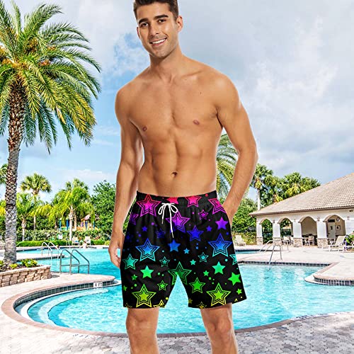 Men's Swim Trunks 7 Inch Inseam with Compression Liner Quick Dry Beach Shorts for Mens Board Shorts Swimwear3