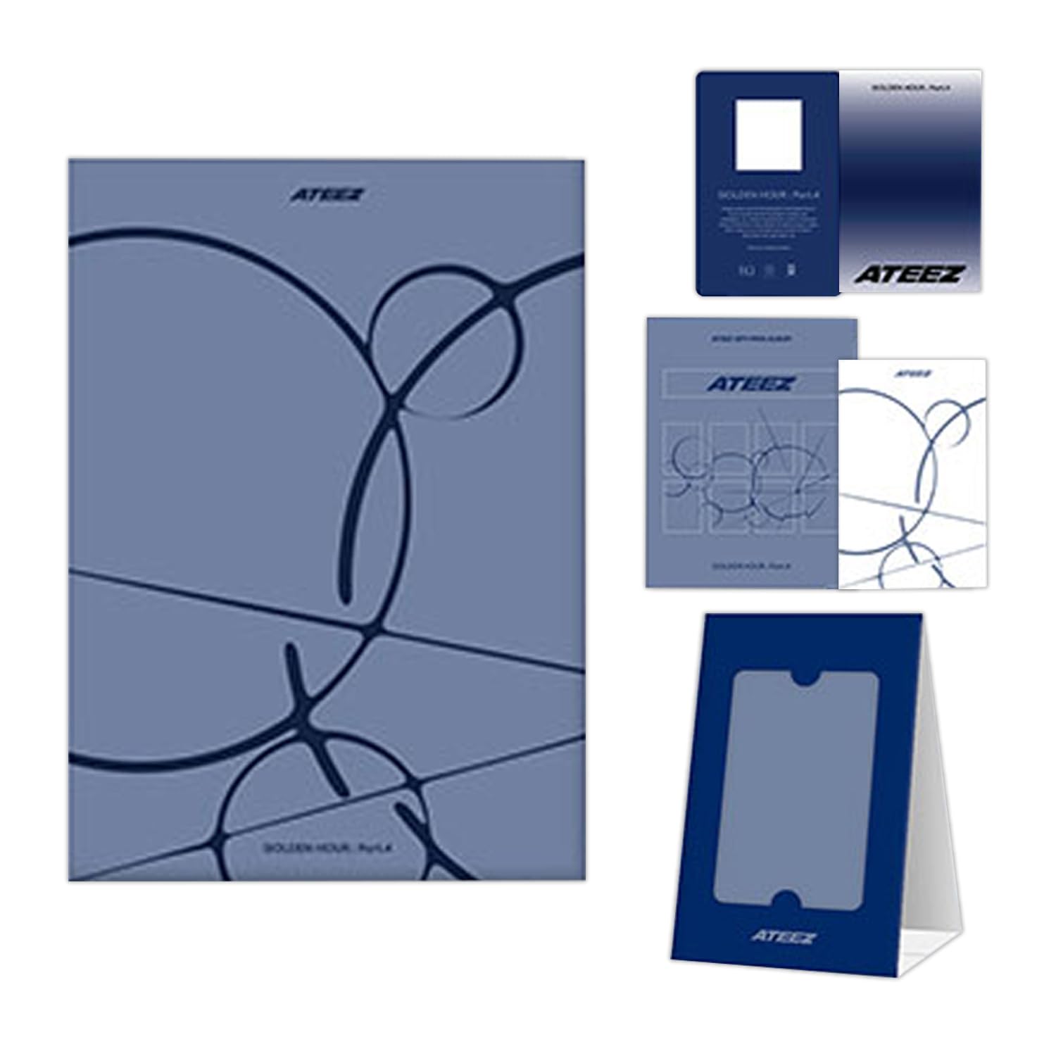 GOLDEN HOUR : Part.4 13th Mini Album POCAALBUM Ver. / A QR Card + Photo Stand + Sticker + Photocards + 2 Pin Badges + 4 Extra Photocards Official K-POP Sealed Album