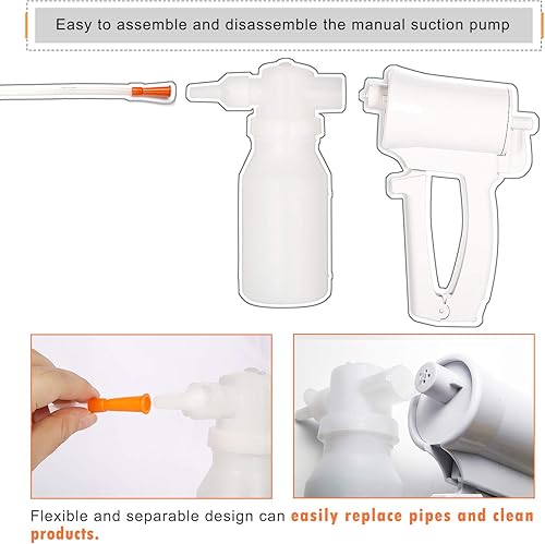 Miniatura 6 de NestEcho Bombas de vacío Bomba de succión manual de mano portátil Bomba de succión manual