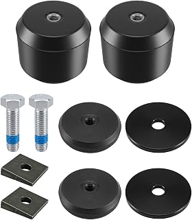 GMFK15A 2PCS Front Rubber Helper Springs, Up to 14,000 lbs Load Support | Suspension Enhancement Fit for Chevy Silverado GMC Sierra 1500, Fit for GM 1500 2500 3500 Trucks, SUVs & Vans 1999-2021
