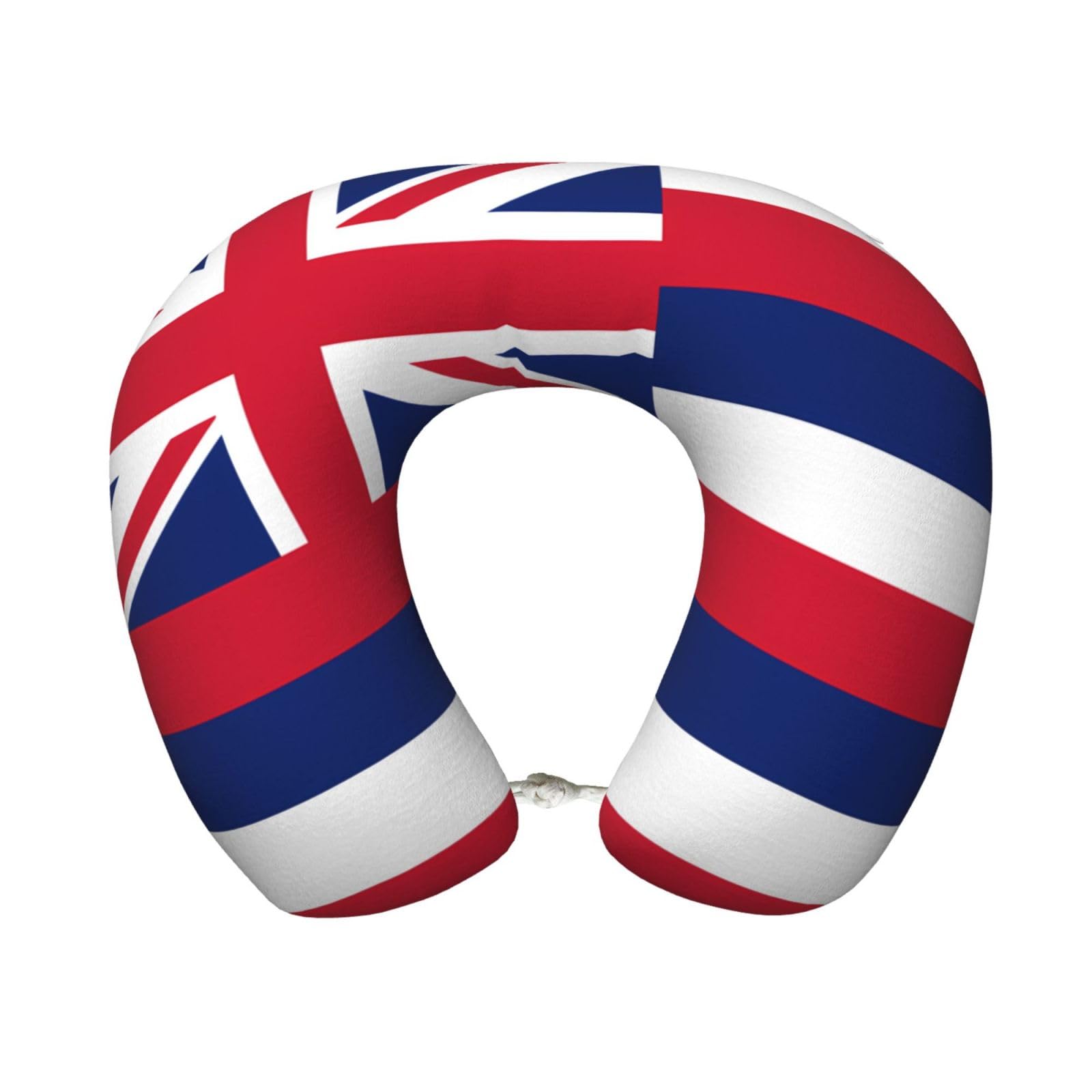 BOAIHH Hawaii Flag Memory Foam Travel Pillow for Soft Comfort Fits Snugly for Naps Office, and Airplane Use