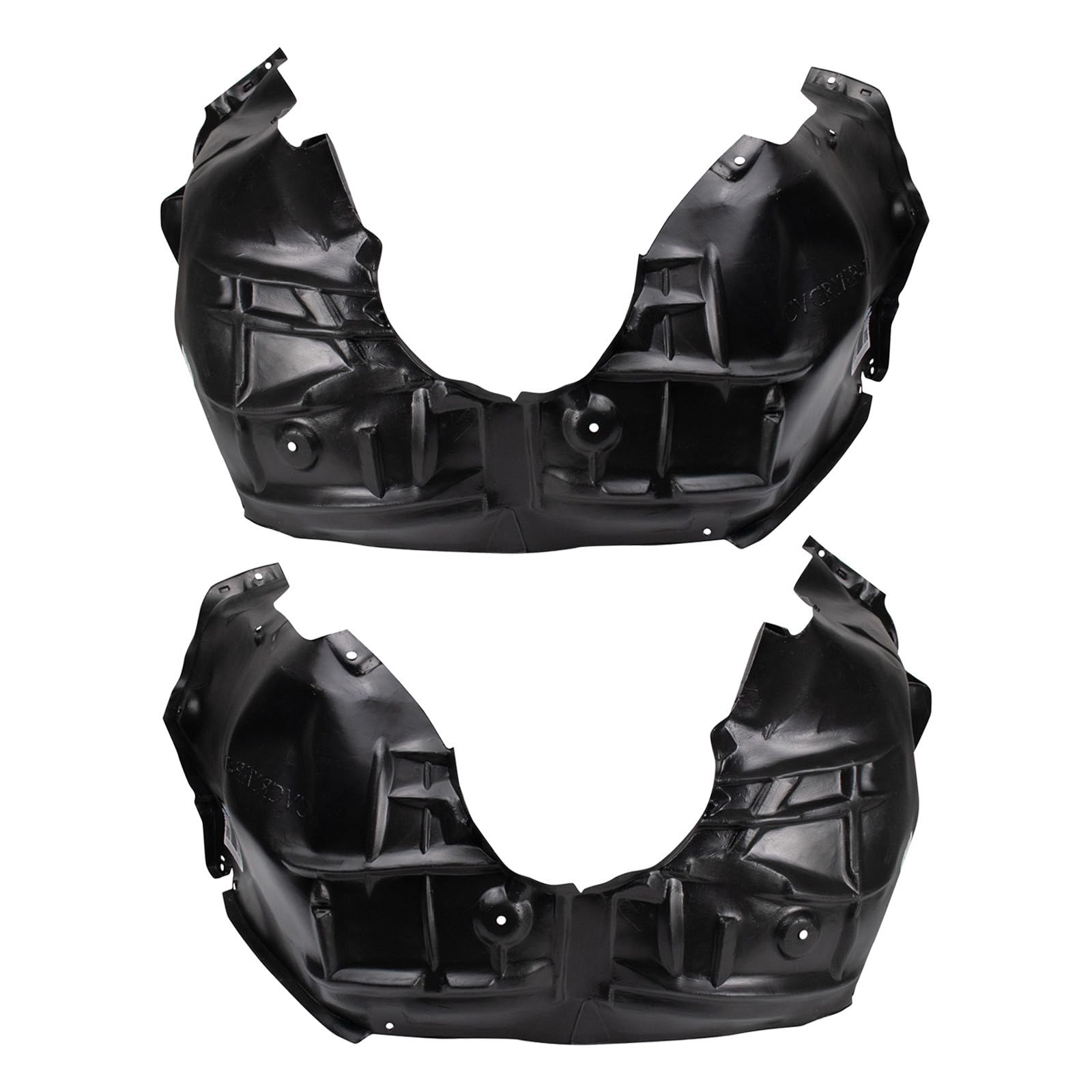 TRQ Front Driver and Passenger Side Inner Fender Liner Set | For 2016-2019 Chevrolet Cruze