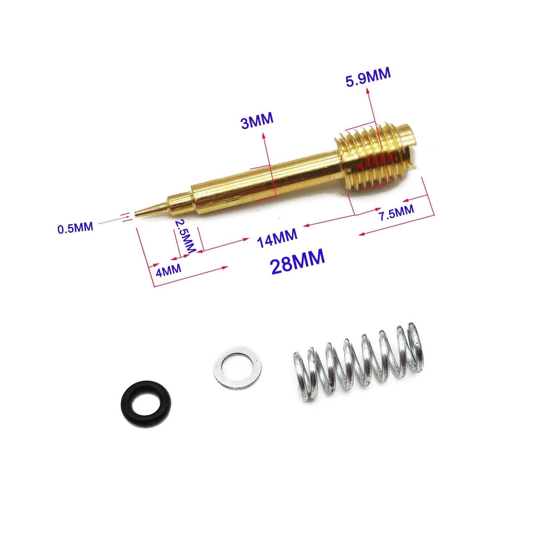 Kit De Reparación Carburador, Junta Válvula Aguja, Tornillo Aire Para Kawasaki ZZR250 EX250 EX250H GPX250 ZL250 EL250 asiento válvula aguja