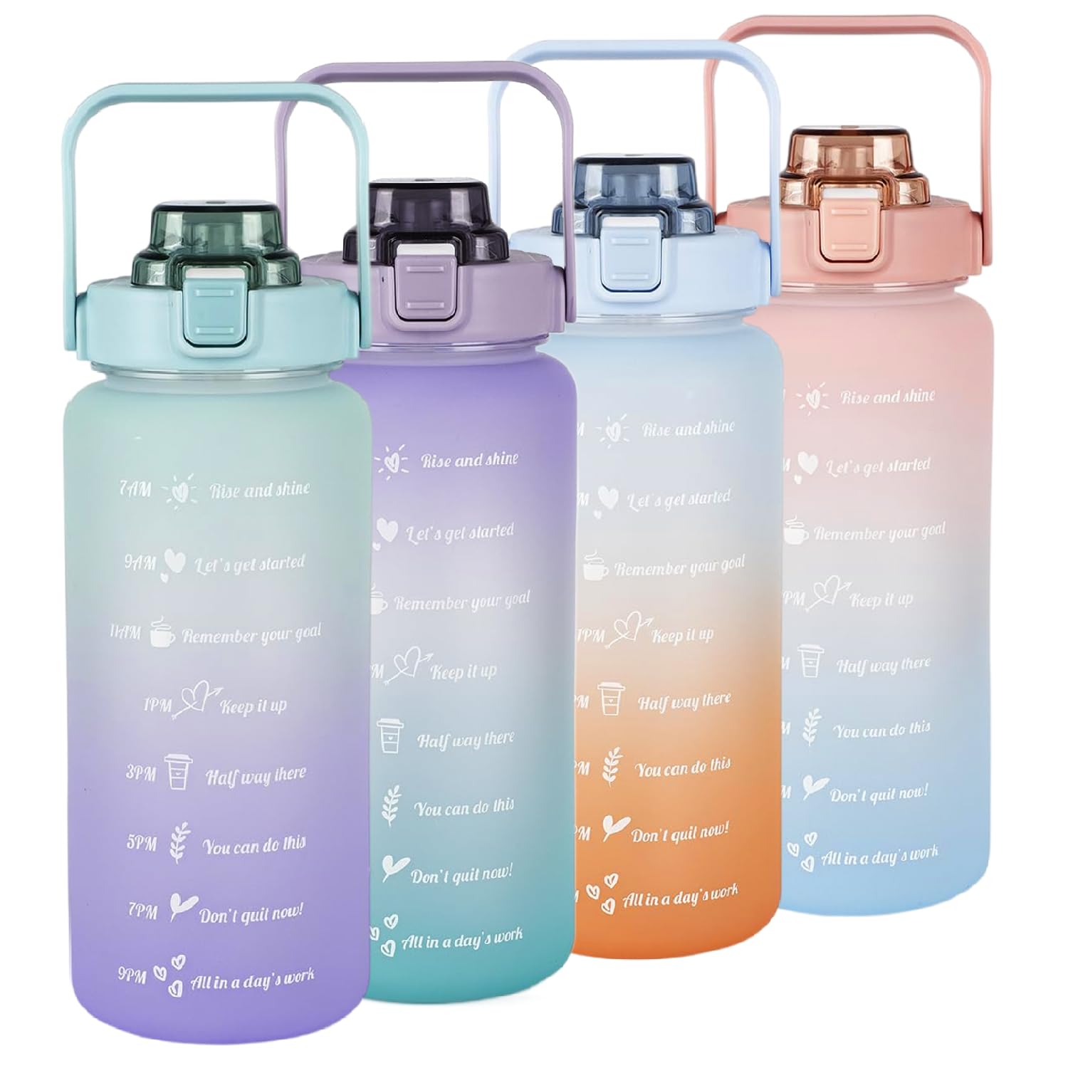 Amazon｜TSQIBU ボトル 水筒 大容量 2000ml ポータブルストロー