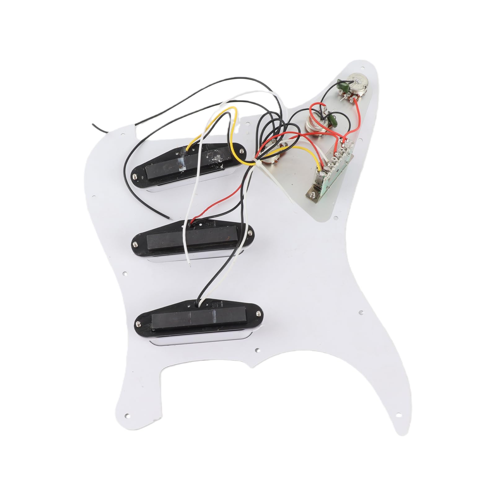 Kit de Accesorios para Guitarra Eléctrica ST Style 6 Cuerdas Incluye Pastillas Golpeador Perillas Volumen y Tono Puente Trémolo Tornillos Montaje