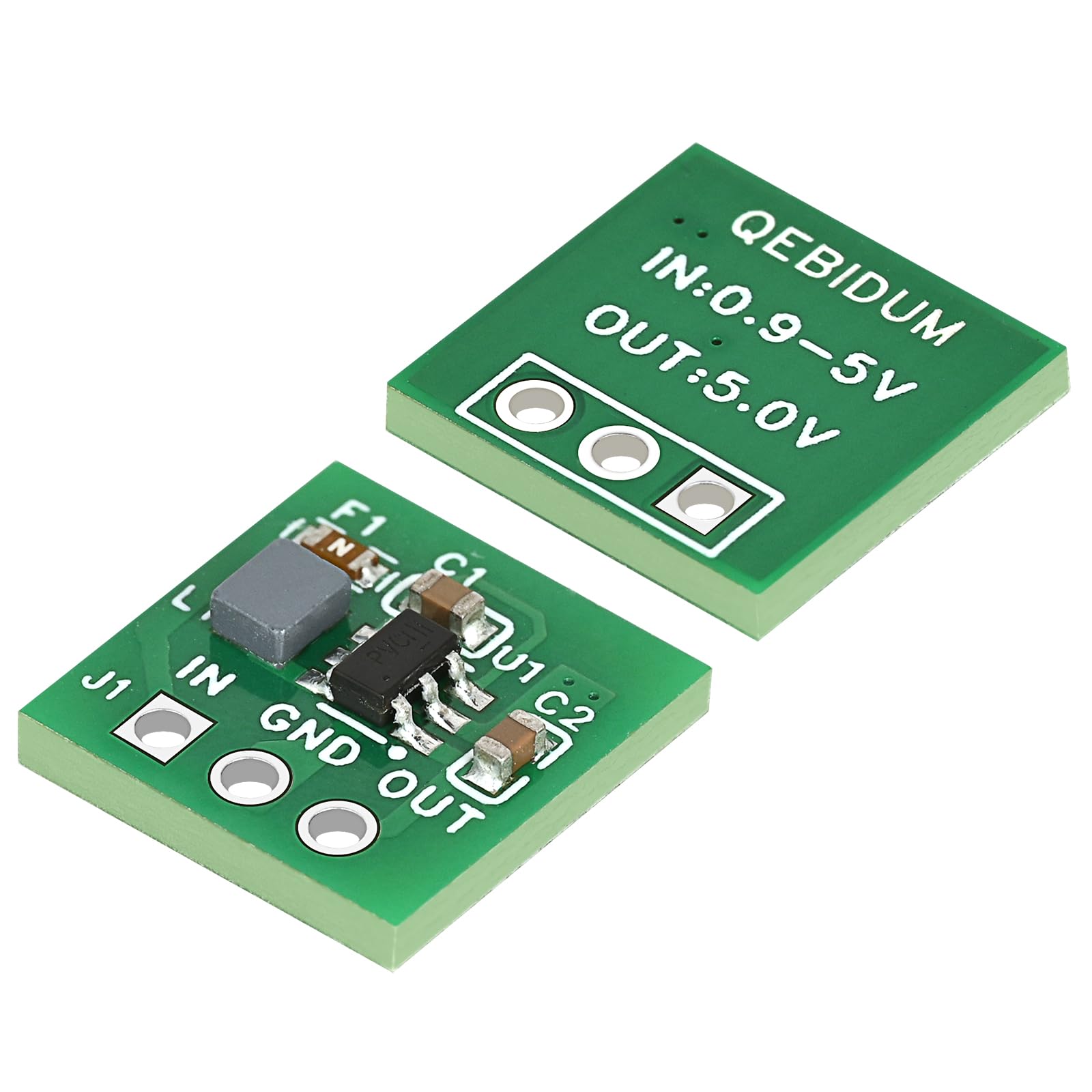 QEBIDUM 10Pack DC-DC Step Up Converter Board Module, 0.9 V 1.5V 1.8V 2.5V 3V 3.3V 3.7V 4.2V to 5V Synchronous Switching Regulator DIY Non-Isolated Voltage Boost Converter for Arduino-image-30