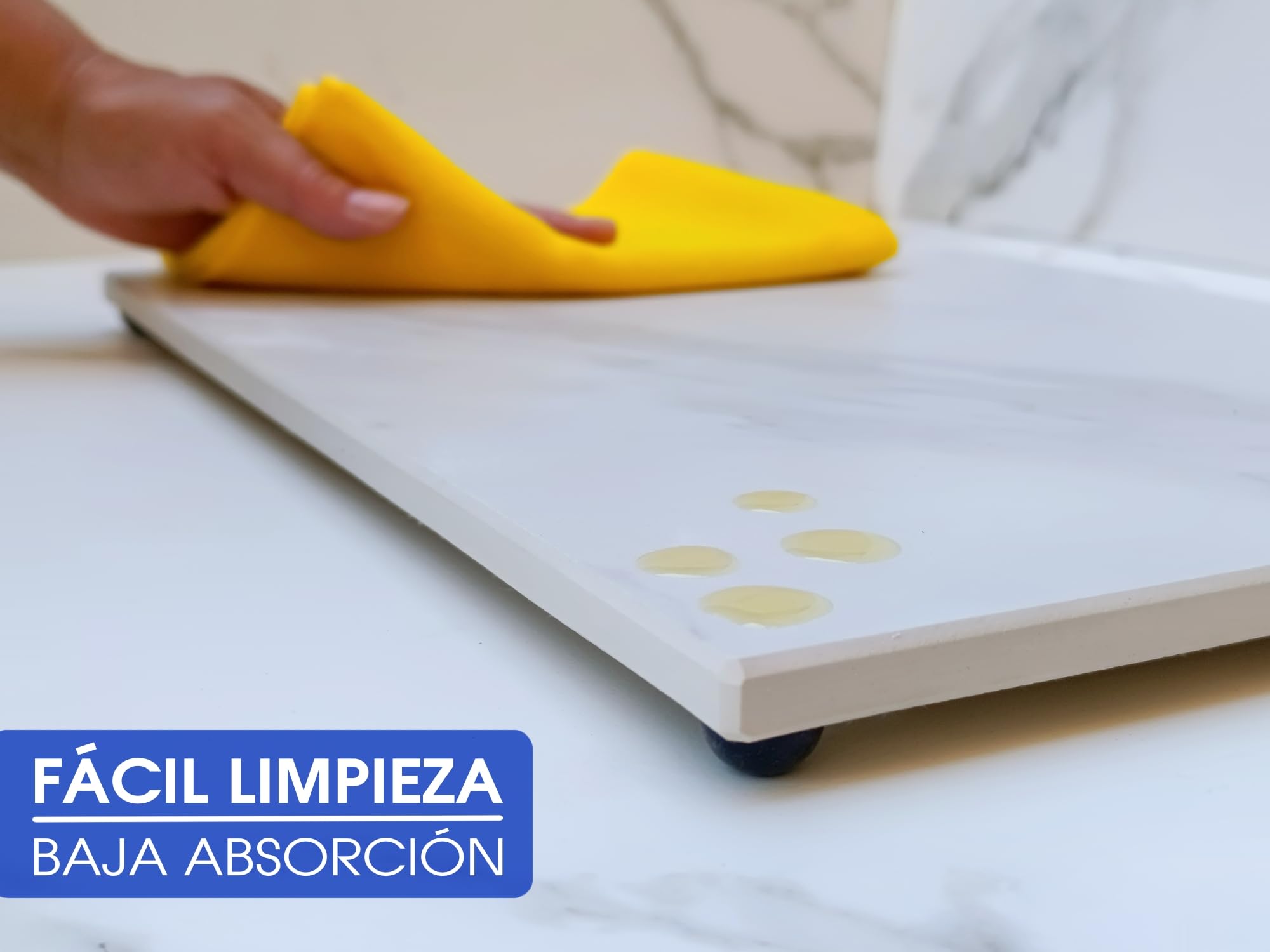 LOANE - Tabla de Cortar Multifuncional - Tabla Cortar Cocina, Material Porcelánico, Resistente al Calor y a los Arañazos, Ideal para Picar, Servir y Presentar Alimentos