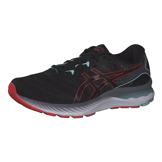 ASICS Men's Gel-Nimbus 23 Running Shoes, 11, Carrier Grey/Digital Aqua