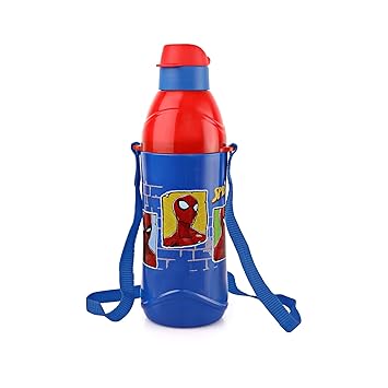 CELLO Puro Steel-X Kids Zee 600 Insulated Stainless Steel Water Bottle 540ml, Blue | ISI Certified | BPA Free, Leakproof |Easy Grip & Carry Kids Water Bottle | Ideal For School, Picnic, Travel - image, photos