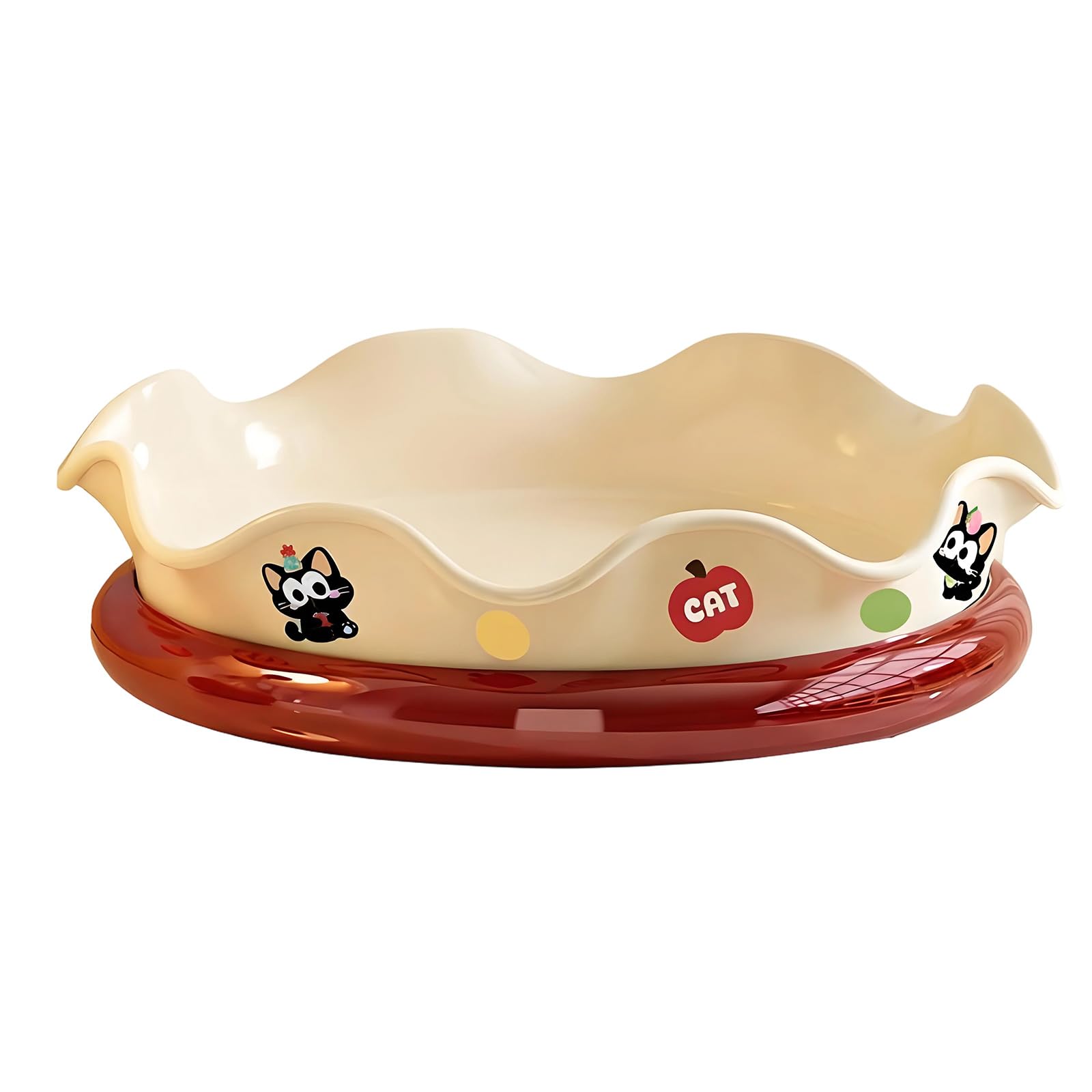 Jazuaiao Practical Rotating Produce Holder with Drain Holes for Easy Washing and Serving Kitchen Drainage Bowl
