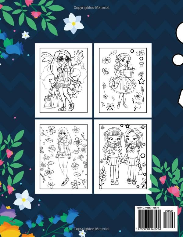 Miniatura 2 de Fashion Coloring pages for girl Fashion Style for Girls Ages 7-12