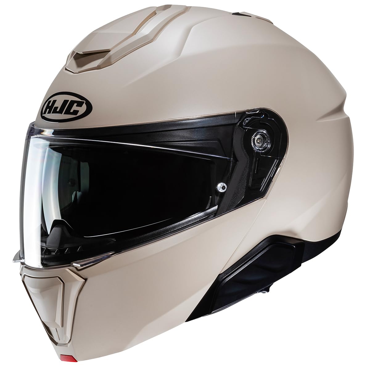 HJC, Casco Moto Modular i91 Solid Semi Flat Sand Beige, S