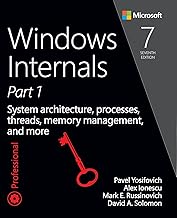 Windows Internals: System architecture, processes, threads, memory management, and more, Part 1 (Developer Reference)