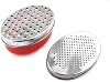 Cheese Grater Two Side Vegetable Slicer Stainless Steel Potato Shredder with Container Use for Carrots Cucumbers Onion Potato