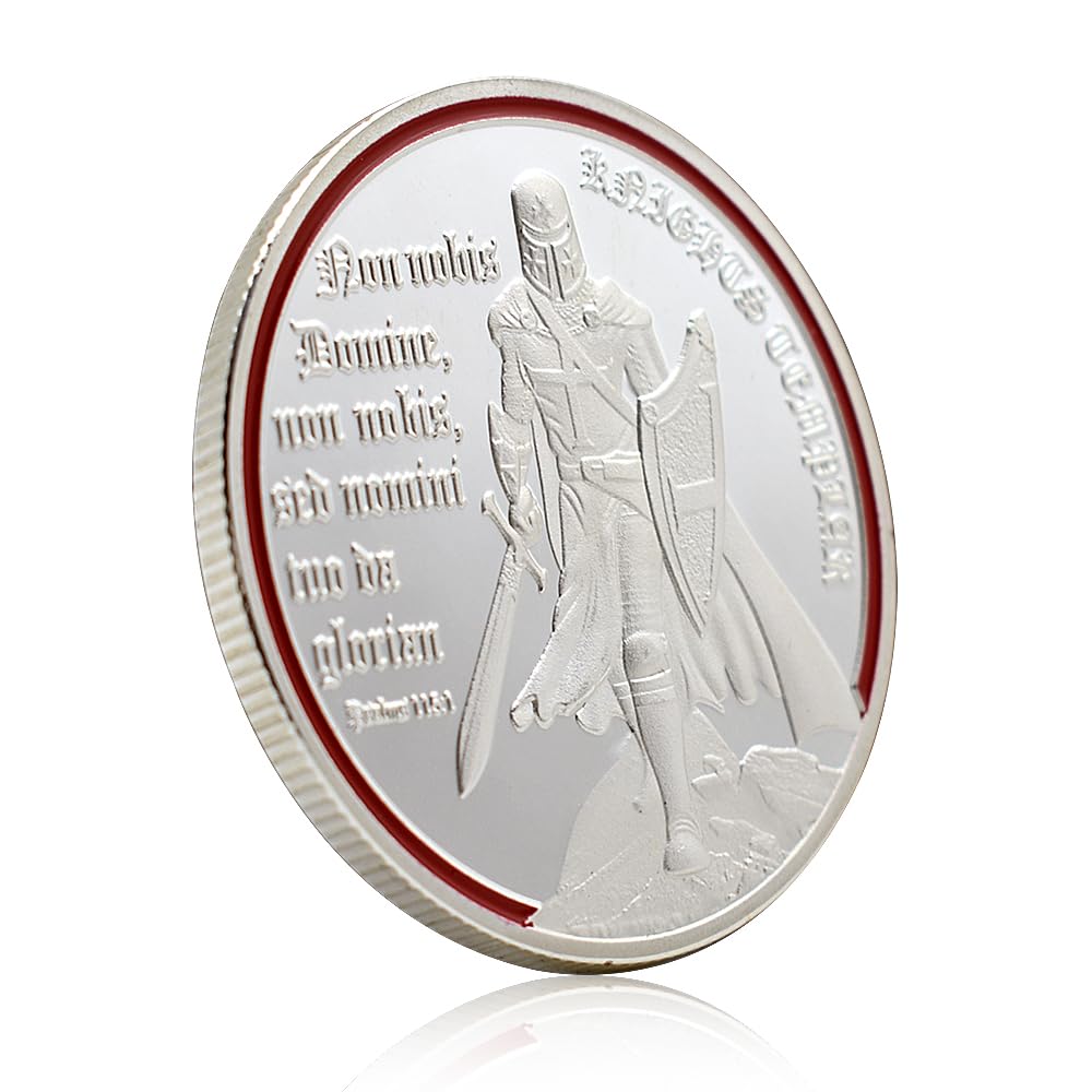 Knights Templar Challenge - Moneta commemorativa da collezione con medaglione in metallo