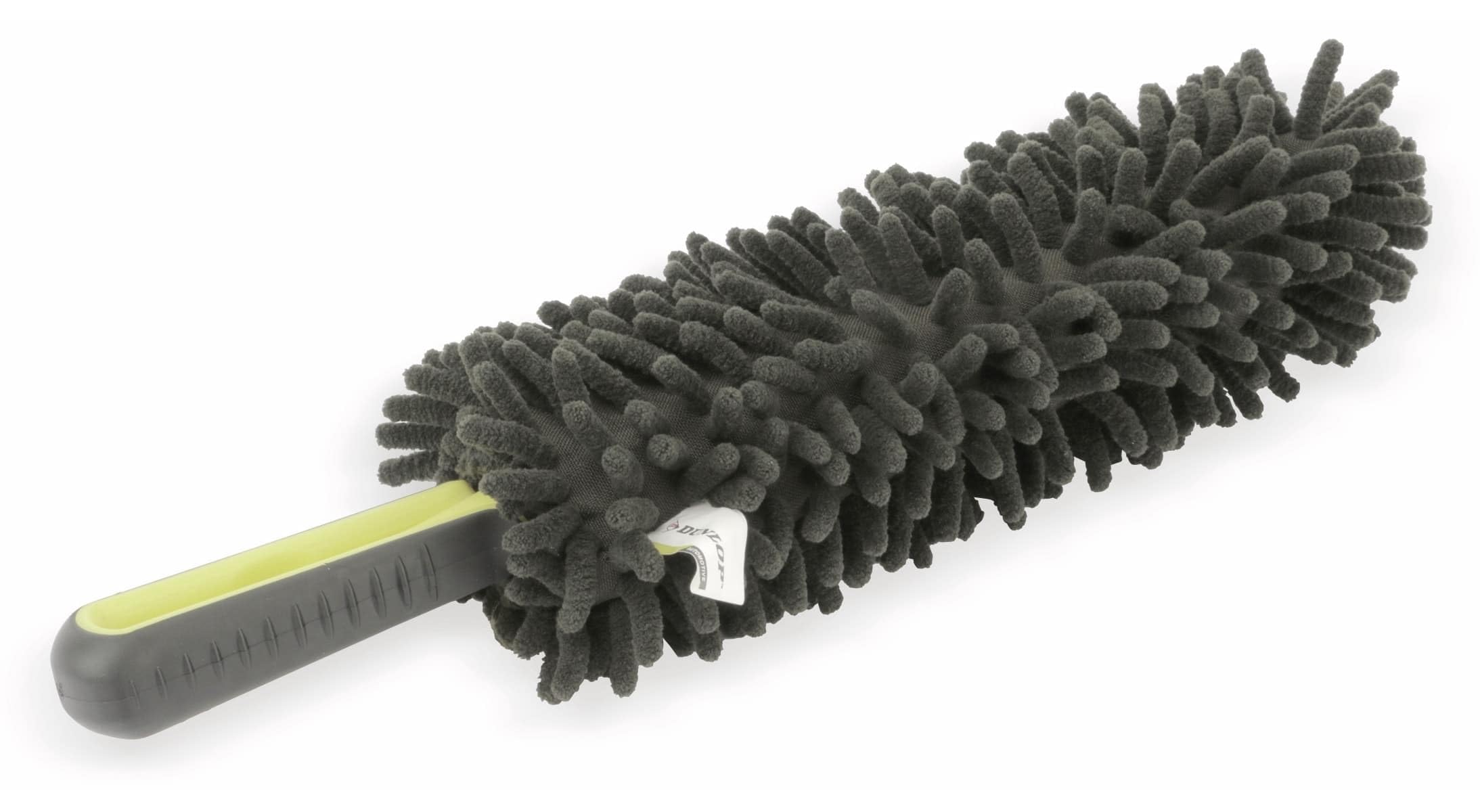 Dunlop Szczotka Do Mycia Felg Długa Mikrofibra Bezpieczna Dla Lakieru Pewny Uchwyt 33 cm Czarna Żółta