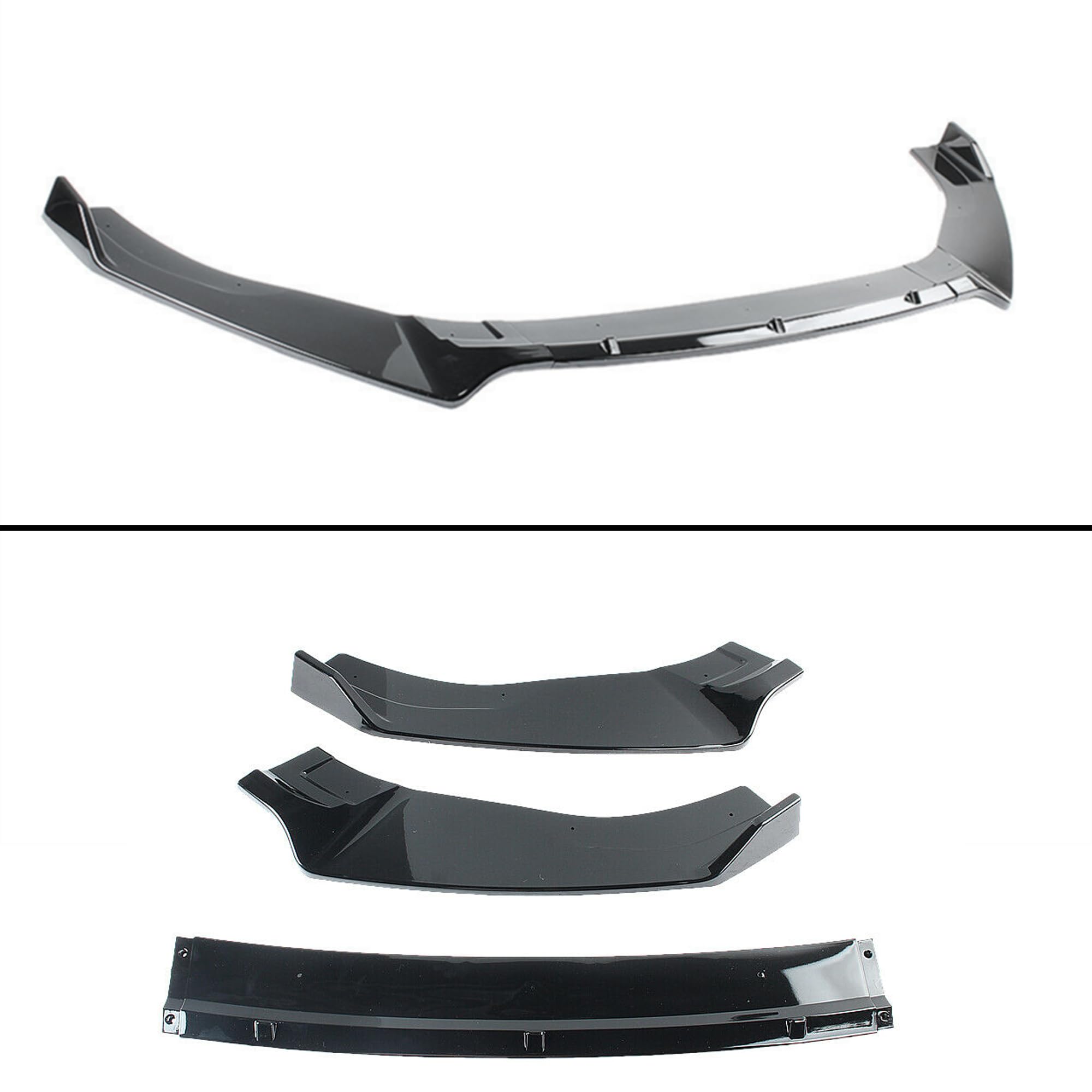 MUTUSAISI Séparateur Lèvre Avant pour Volkswagen VW Golf 7 VII MK7 Hatchback Variant SW 2013-2016,Voiture becquets Avant Pare-Chocs Corps pelles Garde Spoiler Accessoires(Noir Brillant)