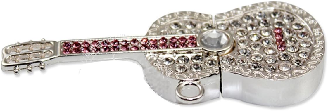 Ciway Diamond Guitar USB Flash Drive with Necklace Capacity USB 2.0 Pendrive