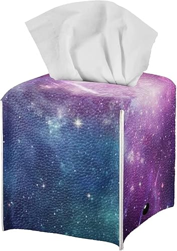 Miniatura 9 de AFPANQZ Funda de piel sintética para caja de pañuelos con estampado de pavo real, dispensador de papel facial, funda cuadrada de piel sintética para