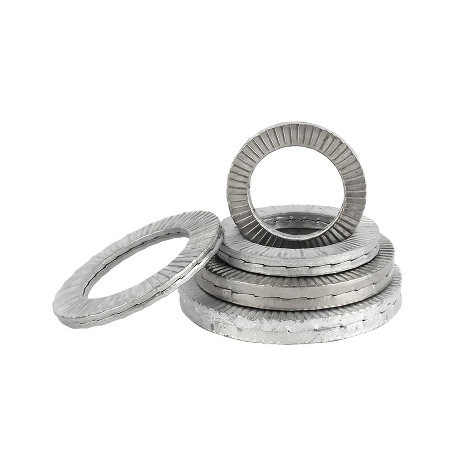 Edelstahl Beilagscheiben M3 M4 M5 M6 M8 bis M42 Doppelstock-Selbstsichernde Unterlegscheibe aus Edelstahl 304, Keilverriegelung, lose, stoßfeste Dichtung(316 Stainless Steel,M36-(1Pcs))