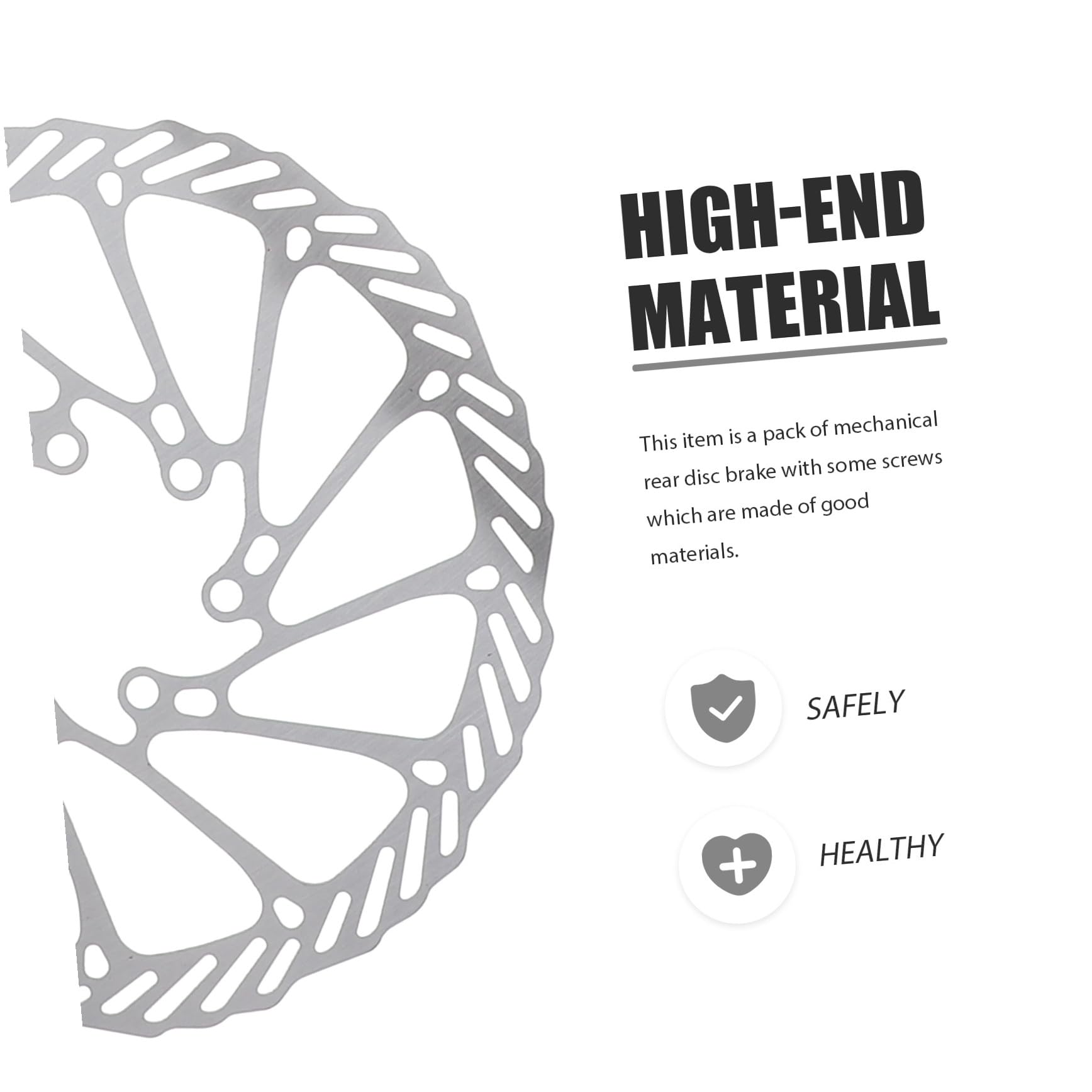 TOYANDONA Juego de Frenos de Disco Material Metal y Plástico para Bicicleta de Montaña Diseño Hueco y Alta Durabilidad Práctico para Ciclismo Outdoor