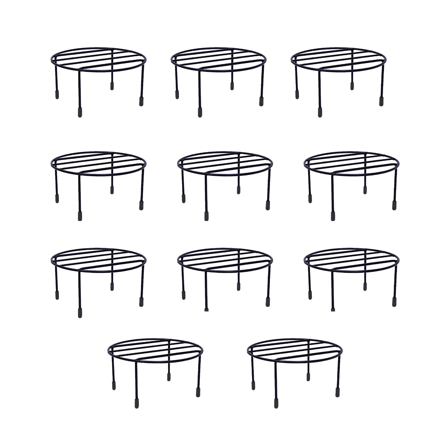 Klassic Circular Eco Metal Plant Stand,Pot Stand, Plant stand for balcony | Pot stand for indoor plants | Planter Stand | Plant stand for indoor living room (Black, Pack of 11) (B0B3S61T38) Amazon Price History, Amazon Price Tracker