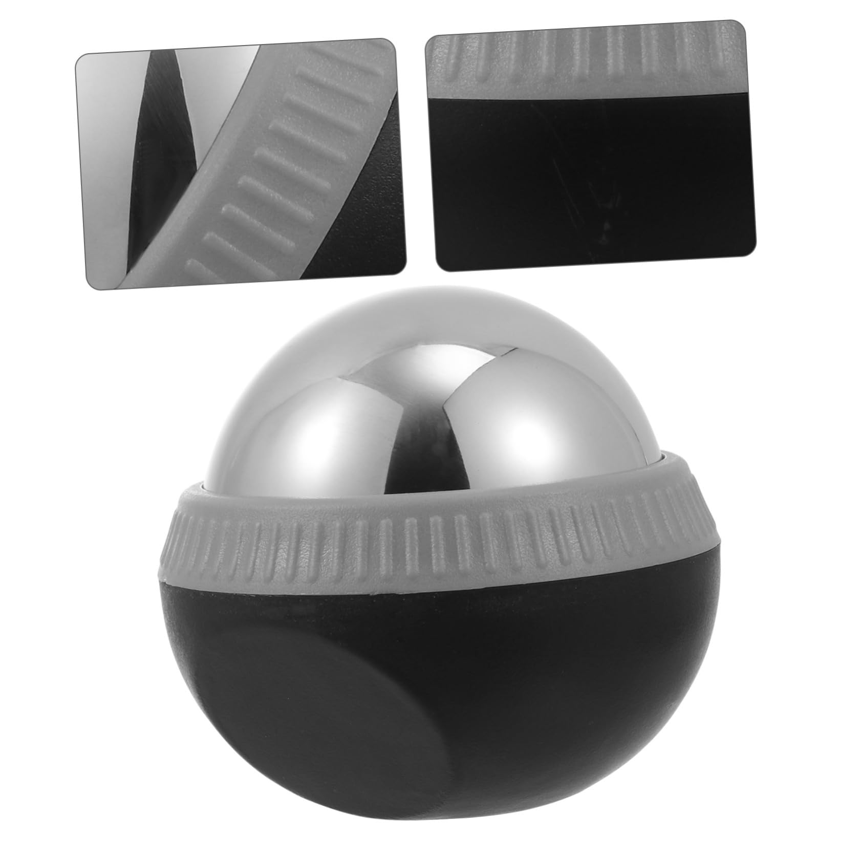 Edelstahl Massageball 1stück Schwarz für Workout und Beauty