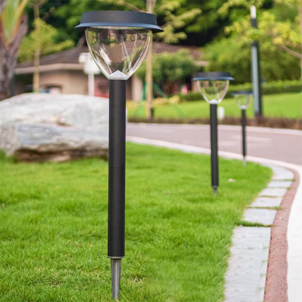 Lampada Solare da Giardino contemporanea, Impermeabile, per Ville, Giardini, Cortili, quartieri residenziali (Stile 33 H70CM, 1 Pezzo)