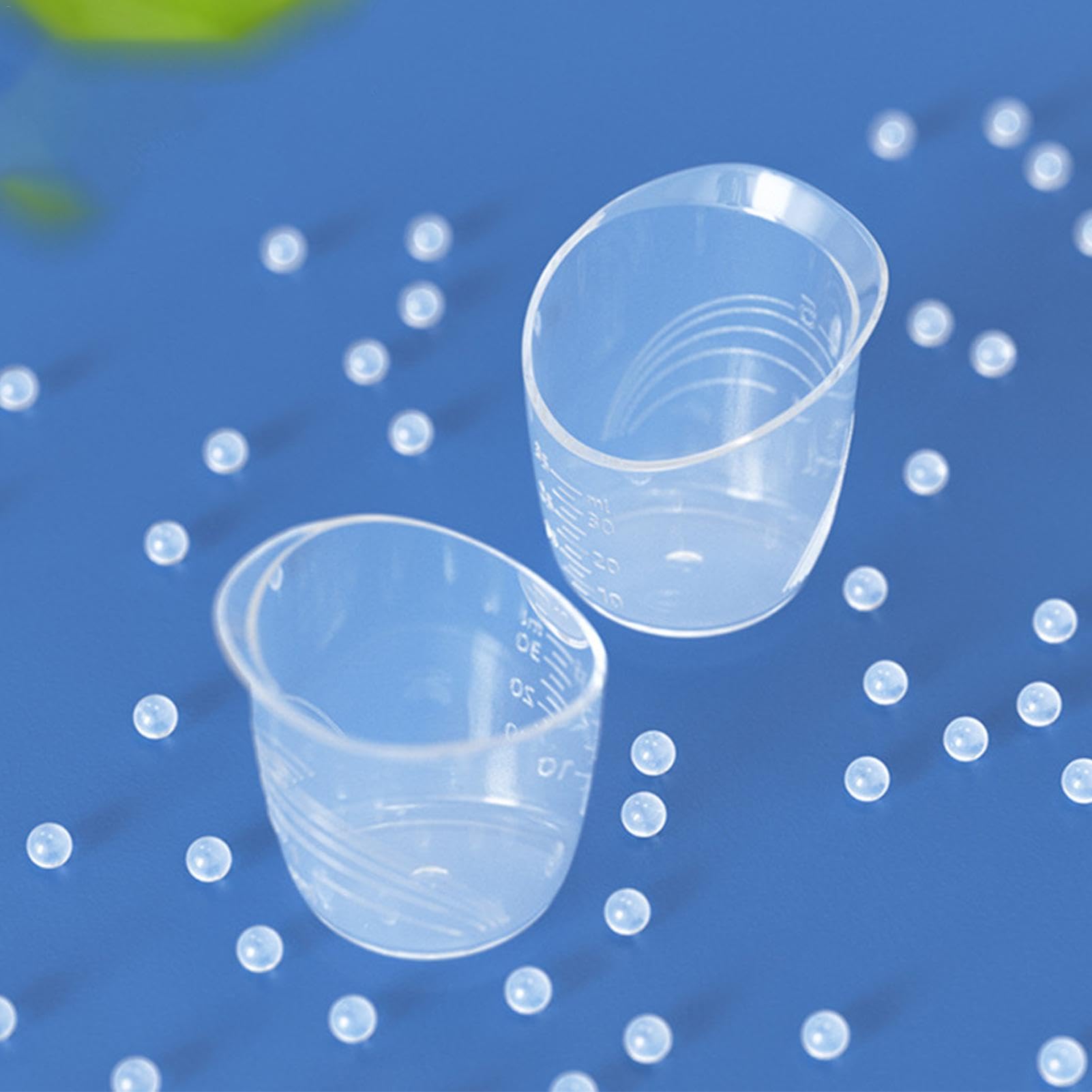 HUNJHYC 3 stuks Voeding Cup | 35 ml Babies eerste maatbeker | Babyvoeding maatbeker met duidelijke meetschalen | Herbruikbare schuine cup, verpleegbeker voor borstvoeding