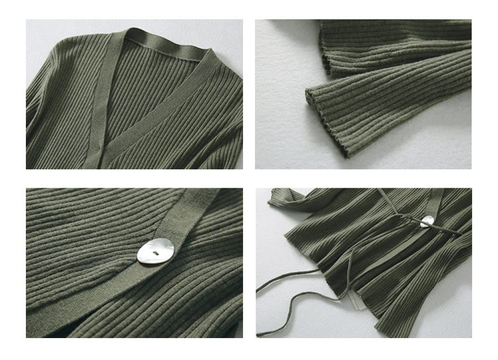 WE Fashion gebreid vest donkergroen