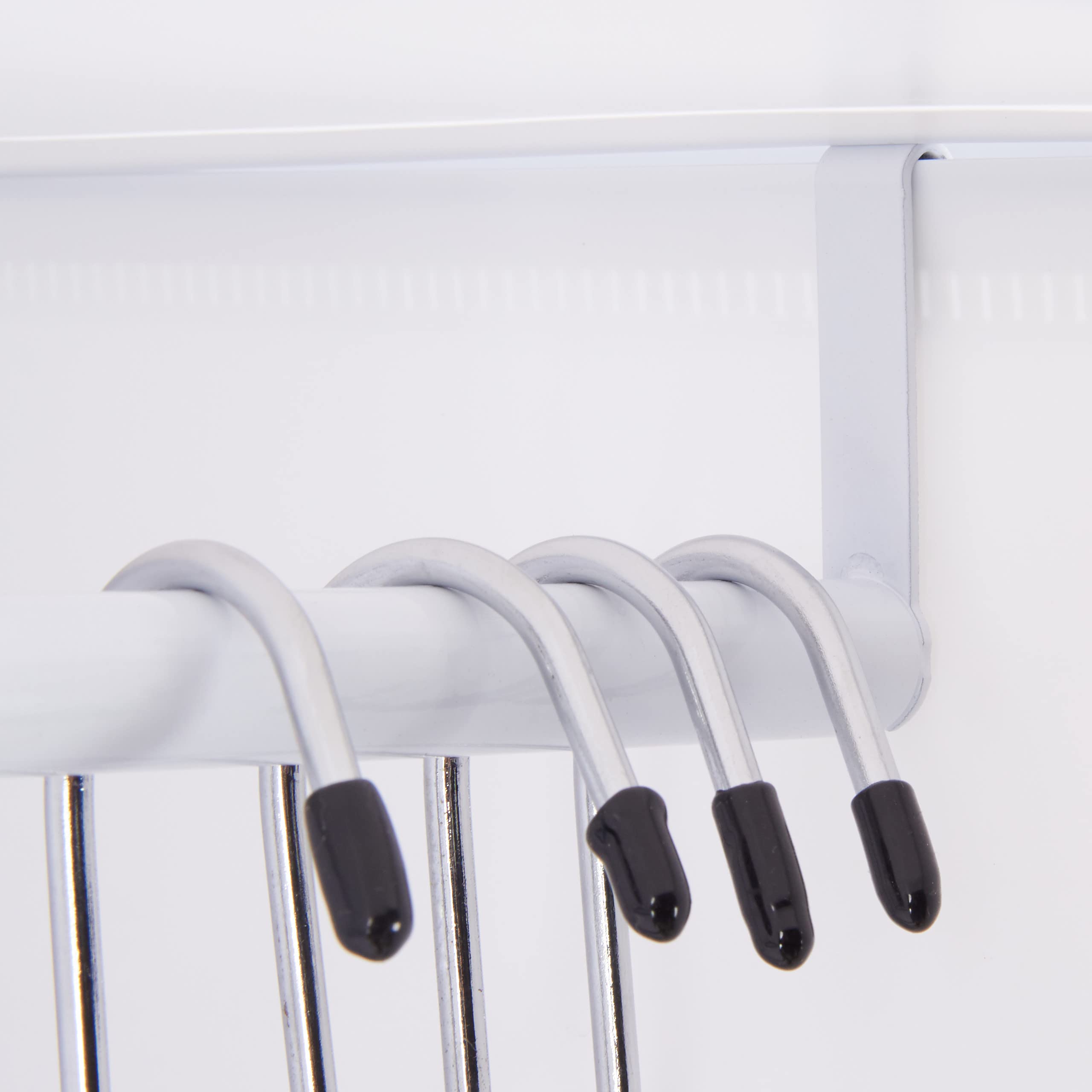 System półek Relaxdays szafa z 11 przegrodami, szafa z 2 drążkami na ubrania, plastikowy system półek DIY, biały