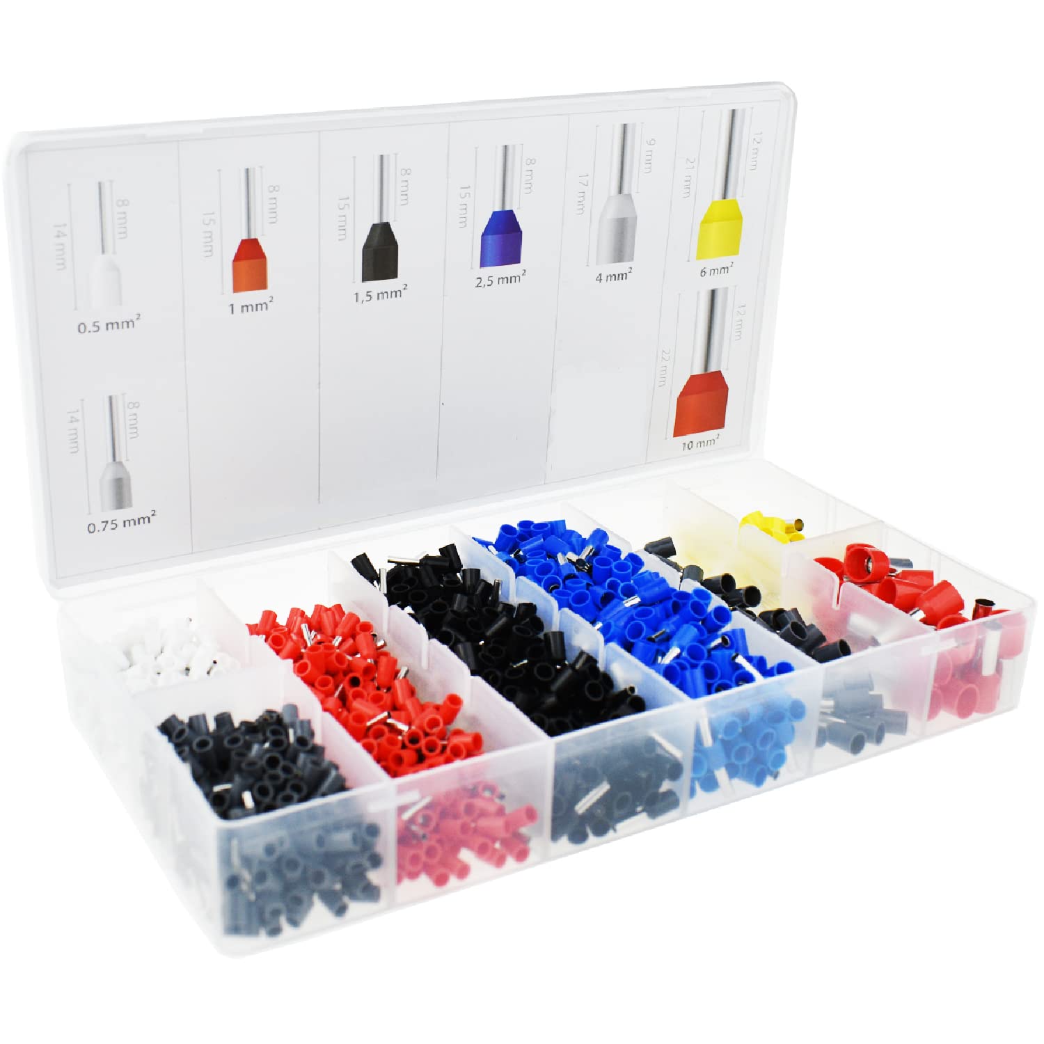 Crimpzange Set Mit 1200 Aderendhülsen - Professionelles Werkzeug Für Elektroinstallationen