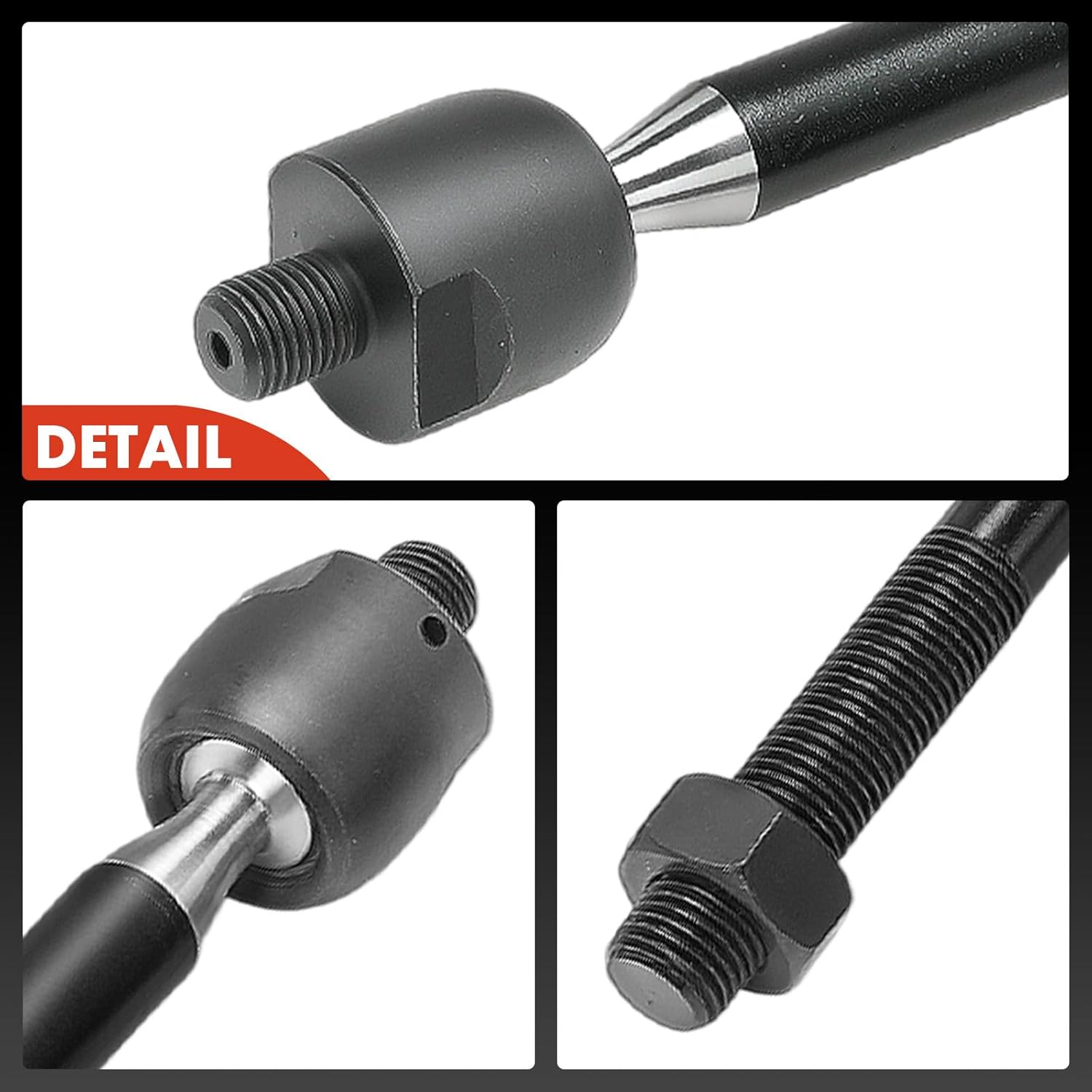A-Premium 2 x Front Inner Tie Rod Ends, Compatible with Scion xB 2004-2006 & Toyota Echo 2003-2005