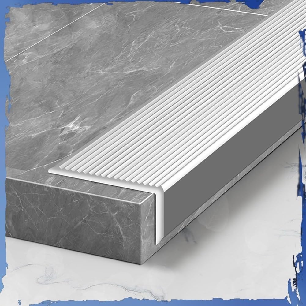Nez de marche en aluminium antidérapant protection escalier L 3cm - 8
