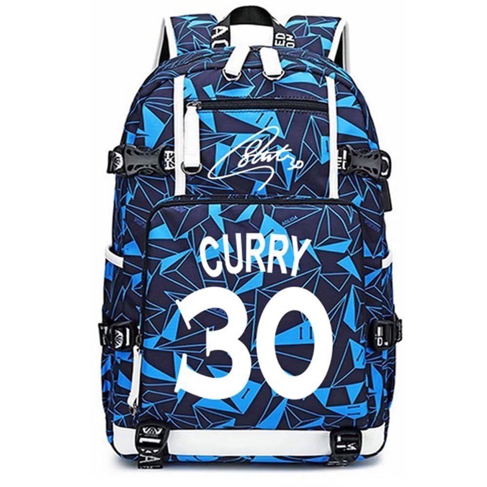 FANwenfeng Basketball Player 30 Luminous Backpack Travel Backpack Fans Bag for Men Women (Style 17)